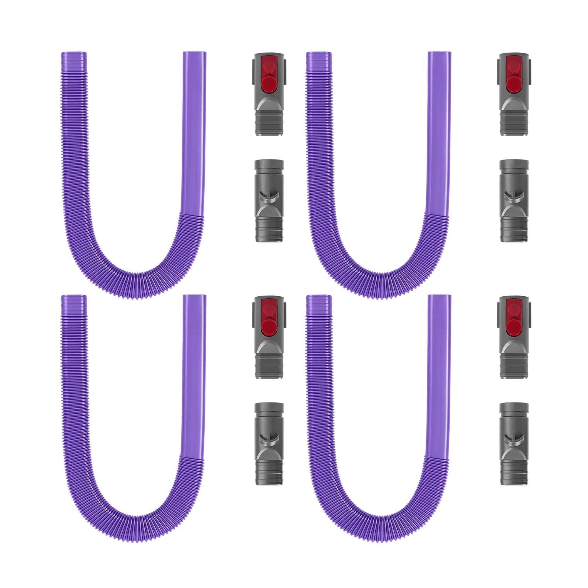 Cleaner Hose ，Compatible for Dyson， V7 V8 V10 V11 V12 V15 Vacuum(Purple Hose Set C)