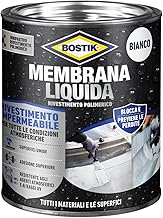 Bostik Membrana Liquida Rivestimento Polimerico impermeabilizzante elastico Bianco Latta 1kg