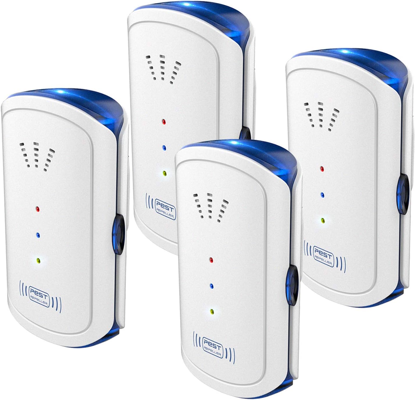 QQB Ultrasonic Pest Repellent - Electronic Pest Repeller Control Plug in for Insect Mice, Mouse, Bugs, Flea, Fly, Spiders, Mosquitoes, Roaches, Ants, 2021 Upgraded (4 Pack)