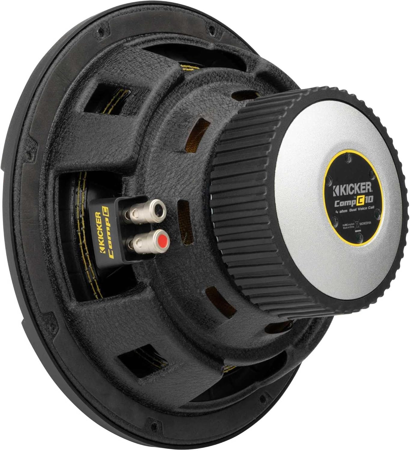 Kicker 50CWCD104 CompC 10" Subwoofer, Dual 4-Ohm