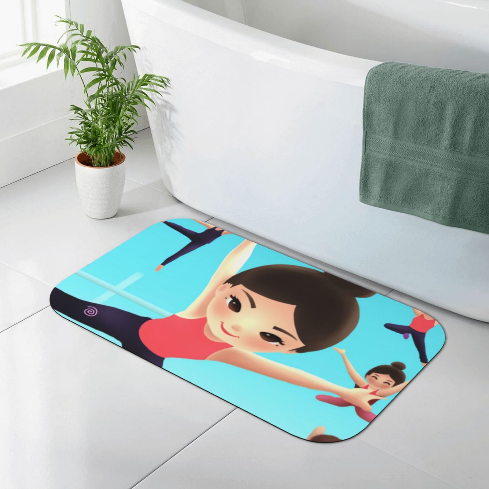 Tapis de salle de bain imprimé antidérapant pour sécuriser et sécher vos sols