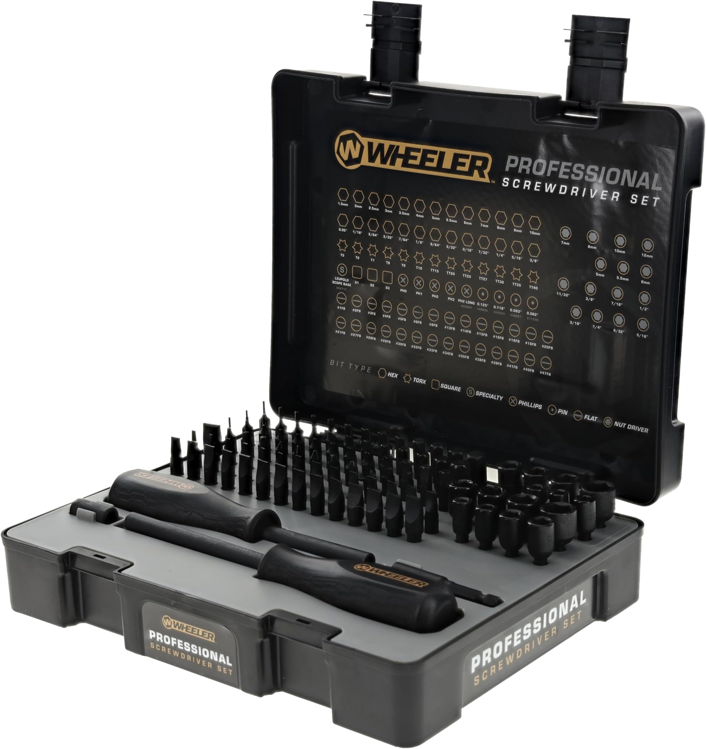 Wheeler Professional Screwdriver Accessories 100 Pieces, Adults Unisex, Multi, Normal