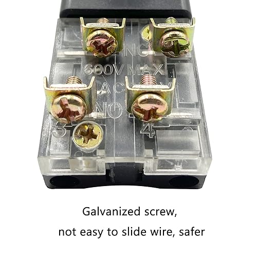 Miniatura 6 de AC 250V 6A 1NO 1NC DPST Interruptor de botón de cabeza de hongo momentánea (verde 1 unidad, rojo, 1 unidad)