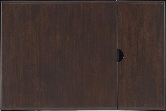 Martin Svensson Home Elegant Power Chairside End Table, 24 in x 16 in x 25 in, Blue with Walnut