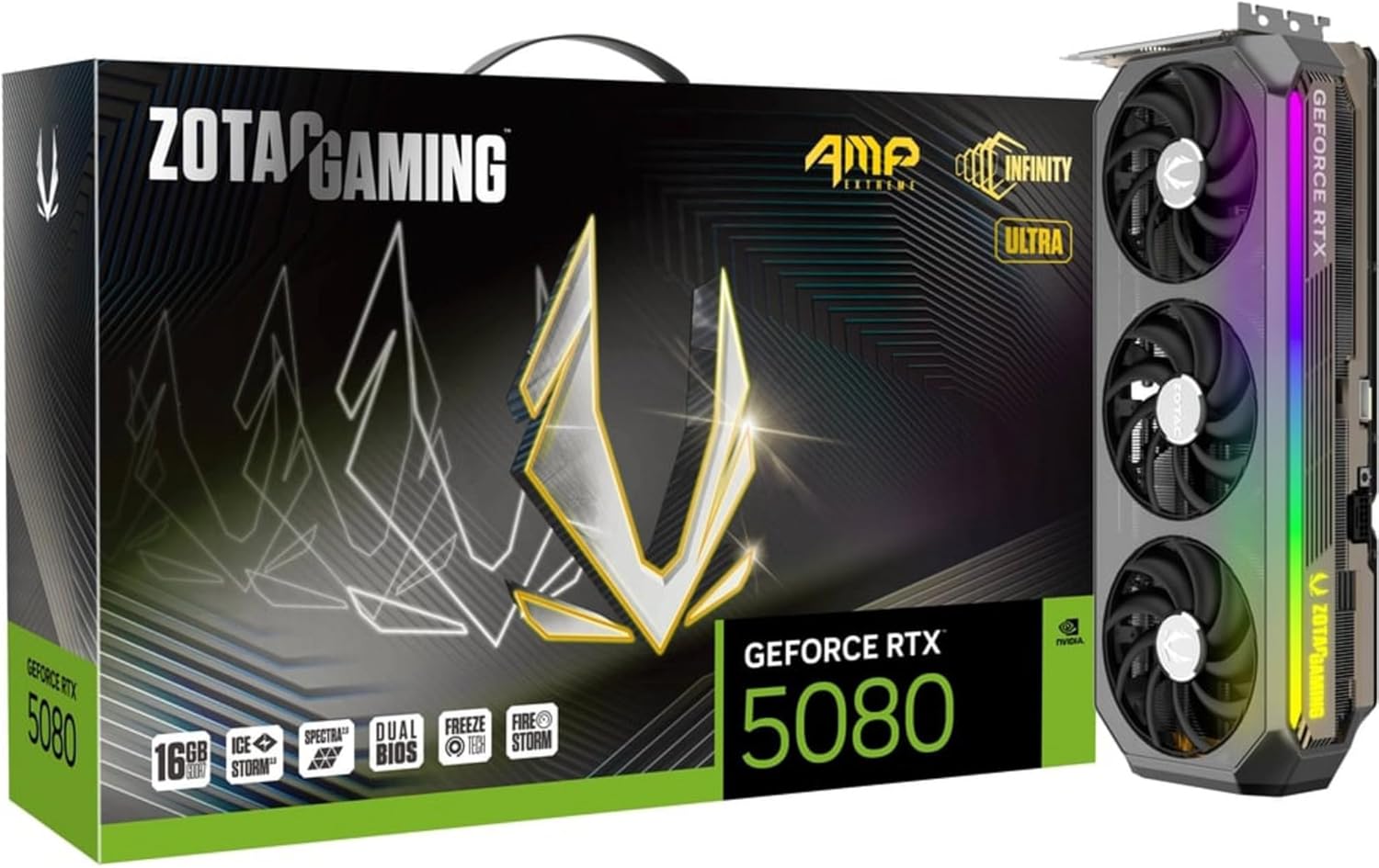 ZOTAC Gaming Geforce RTX 5080 Amp Extreme Infinity Ultra Nvidia, W129163522 (Extreme Infinity Ultra Nvidia 16 Gb Gddr7)