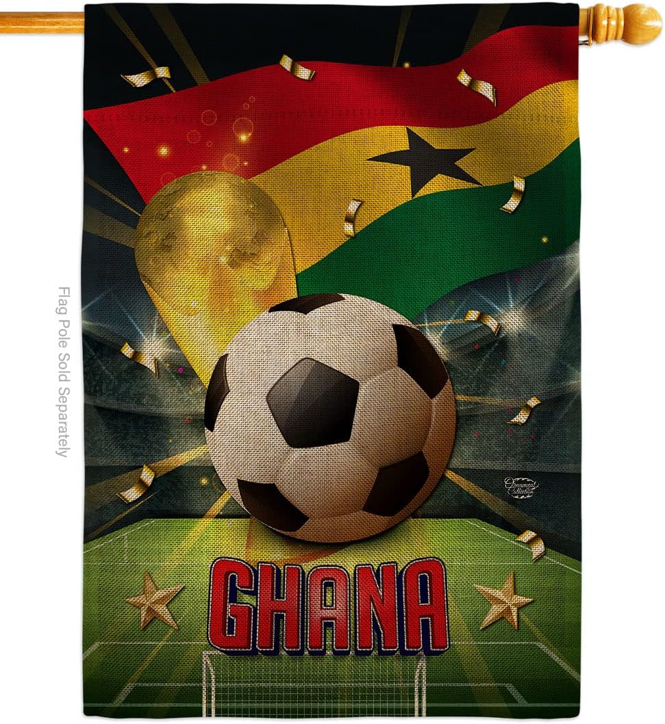 World Cup Ghanaian Tapestry Burlap Banner Home Decor Wall