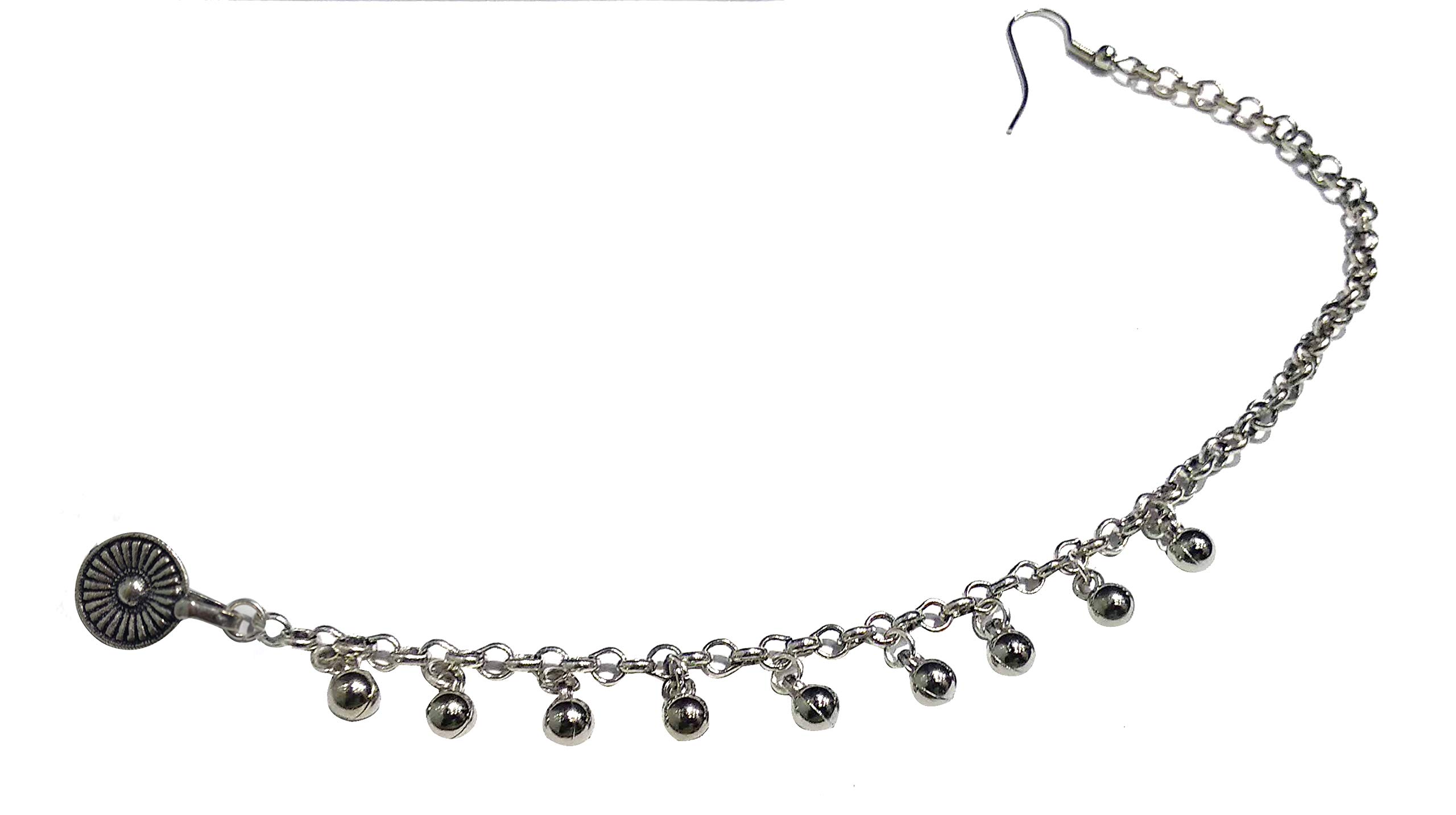 GURJARI Oxidised Silver Black Pressing Nath for Women (B07T56CGQF) Amazon Price History, Amazon Price Tracker