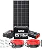 RICH SOLAR 200 Watt Complete Solar Kit - 200W Monocrystalline Solar Panel, 20A MPPT Charge Controller, 12V 100Ah Battery, 2000W Inverter