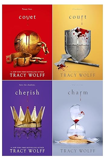 Crave Series 4 Books Collection Set By Tracy Wolff (Covet, Court, Charm & Cherish)