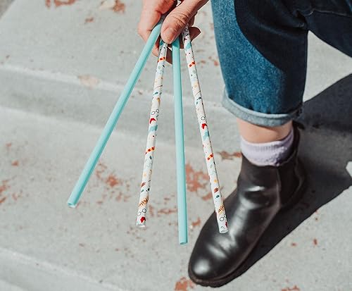 Miniatura 23 de Silver Buffalo Friends Central Perk - Juego de 4 pajitas de plástico reutilizables, 10 x 1.5 x 0.25 pulgadas Verde