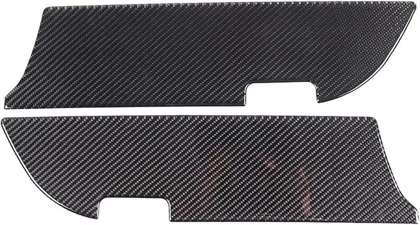 Compatible with Infiniti G25 G35 G37 2007-2013 Car Front Door Kick Panel Sticker Soft Carbon Fiber Interior Accessories(Red)