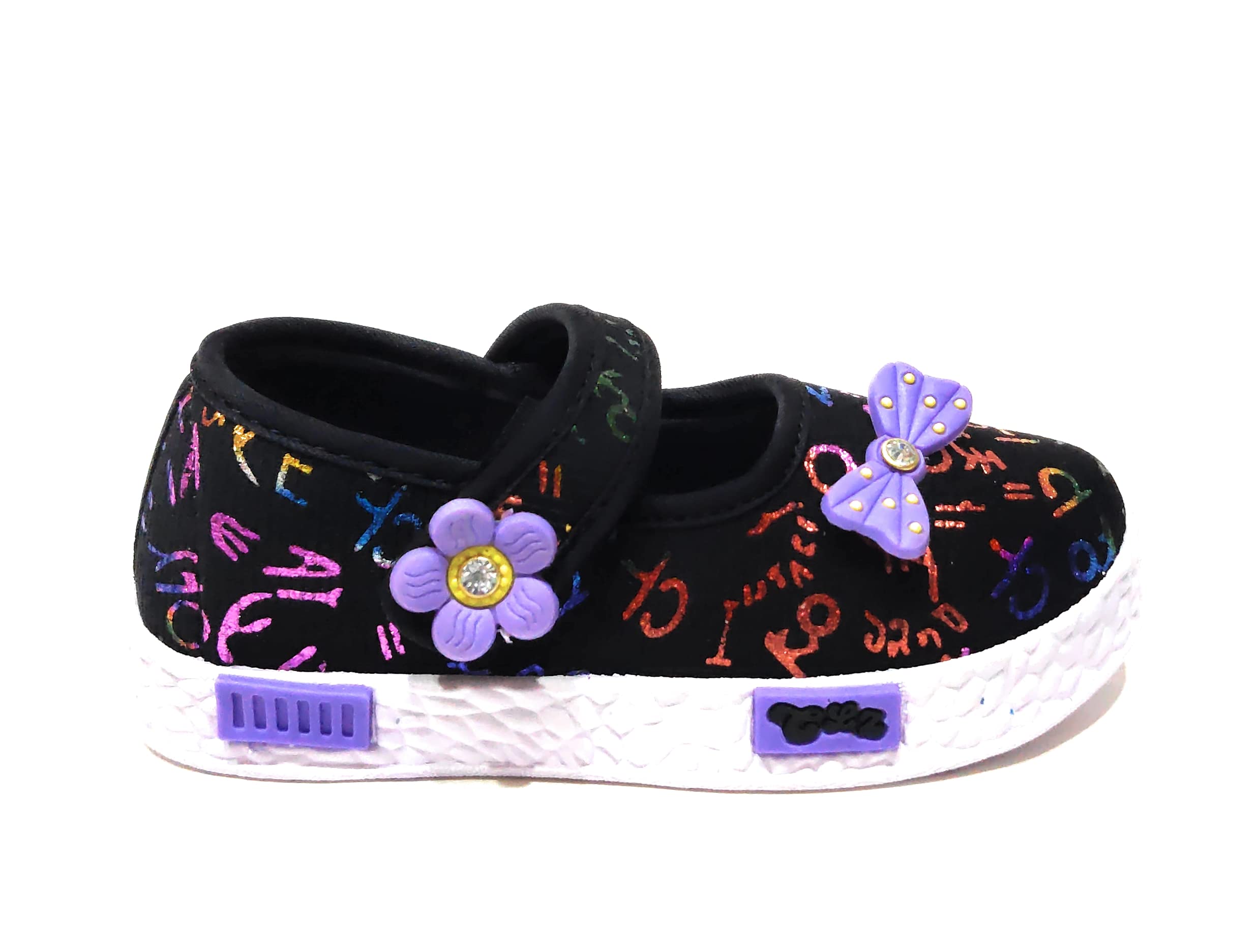 Coolz Girls Baby Fashion And Casual Ballet Flat Ballerina Cute-1 For 1-4 Yrs (Black, 12_Months) - 12-18 Months 1