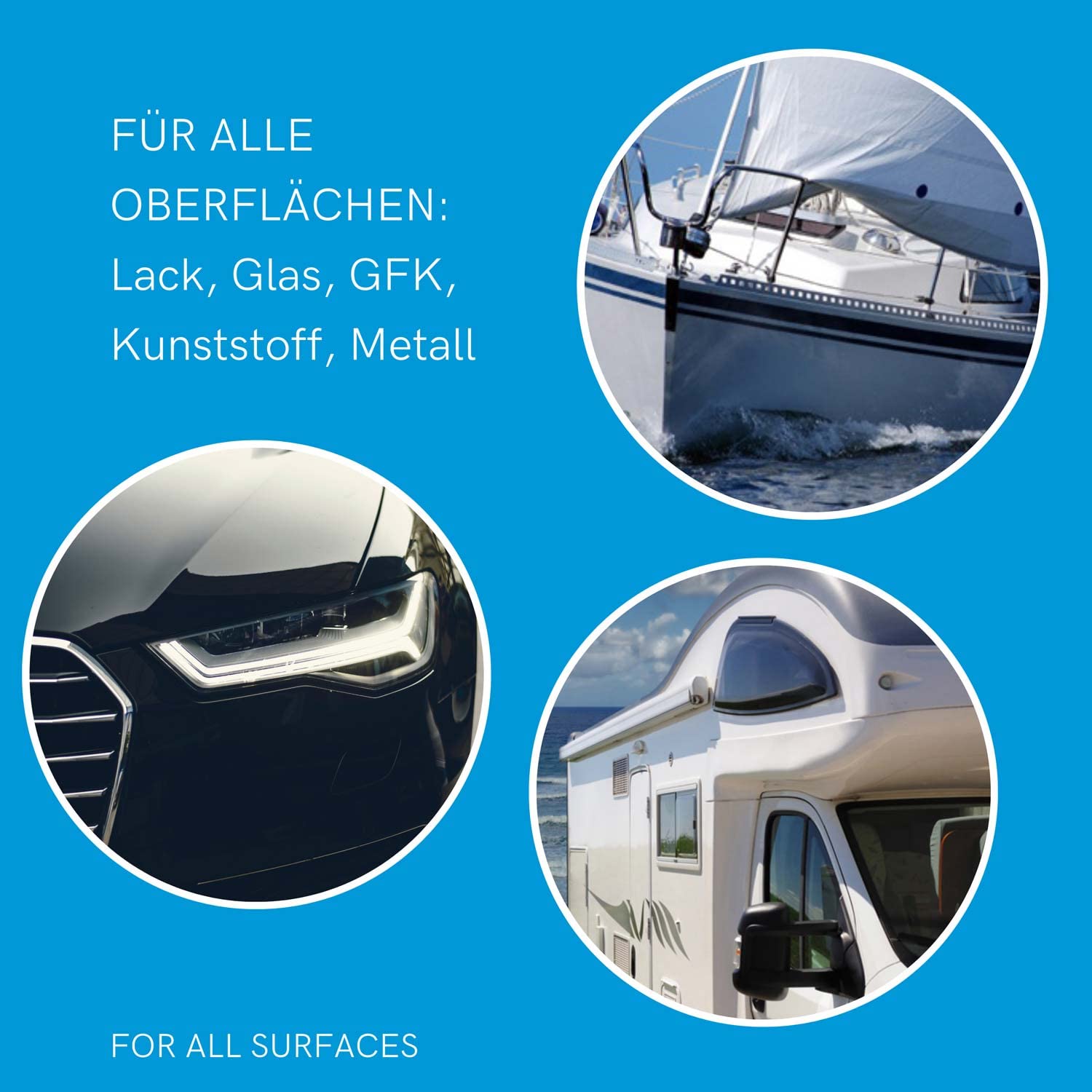 Nanotol Auto, Boot, Freizeit Protector 500 ml (80 m²) - Nanoversiegelung (Step 2) für Lack, Felgen, Autoglas - Glanzversiegelung Lackpflege Lotuseffekt Keramik-Polymer-Hybrid-Beschichtung