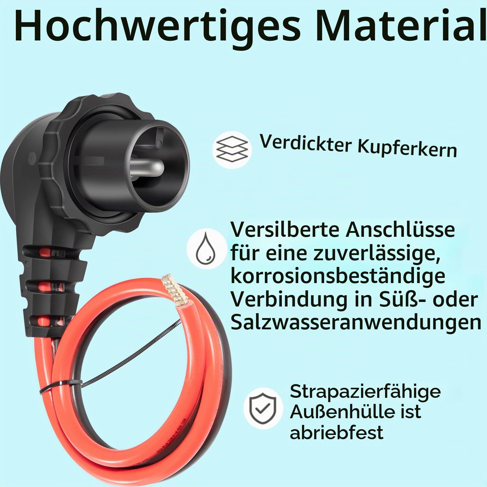 1865128 1865120 MKR-26 MKR-28 für Minn Kota Süß- und Salzwasser Trolling Motor Stecker und Buchse Marine Batterie Zubehör