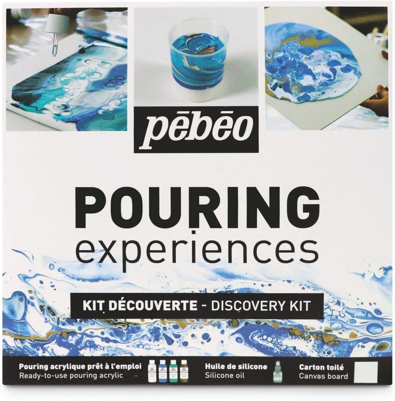 INK LAB Acrylic Pouring Paint Kit 18 Colors Acrylic Paint Pre Mixed for