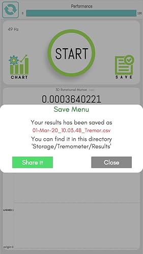 Tremometer Plus : Hand Tremor Detection, Visual Chart Drawing