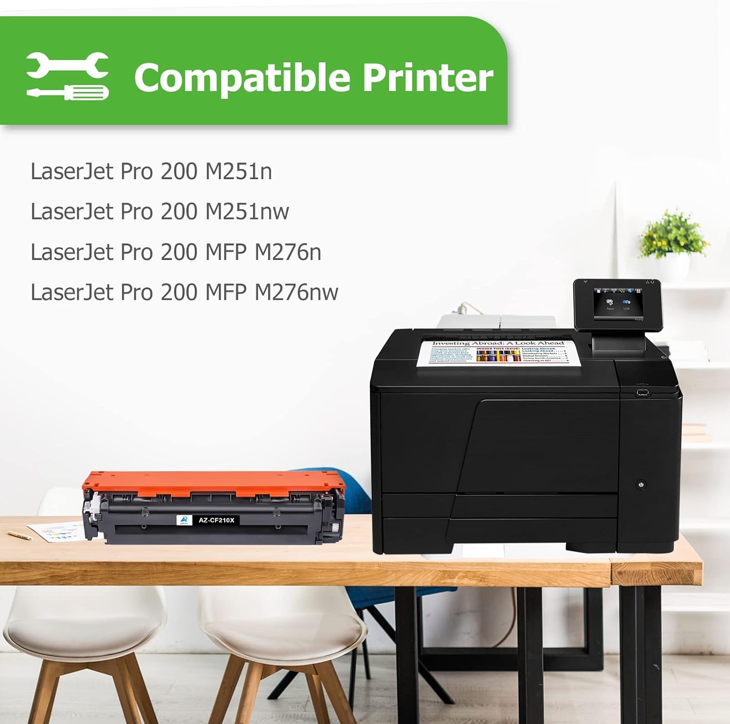 Aztech Compatible Toner Cartridge Replacement for HP 131A 131X for HP Pro 200 Color MFP M276nw M251nw M276n M251n CF210X CF211A CF212A CF213A Printer Ink (Black Cyan Yellow Magenta, 4 Pack)