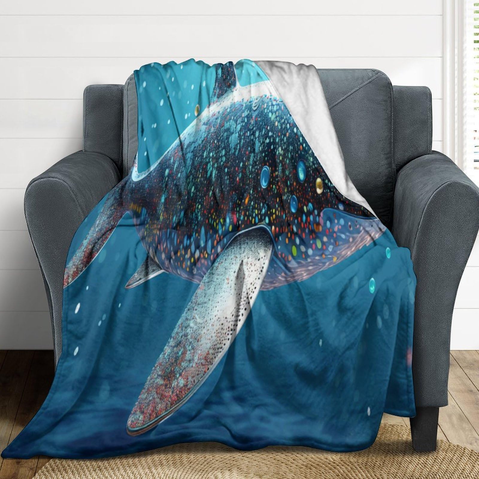Couverture douillette en flanelle de lit 4 saisons pour canapé