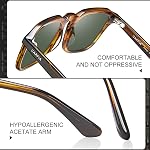 CARFIA Acetate Polarized Mens Sunglasses UV Protection Retro Fashion Cool Glasses CA5352