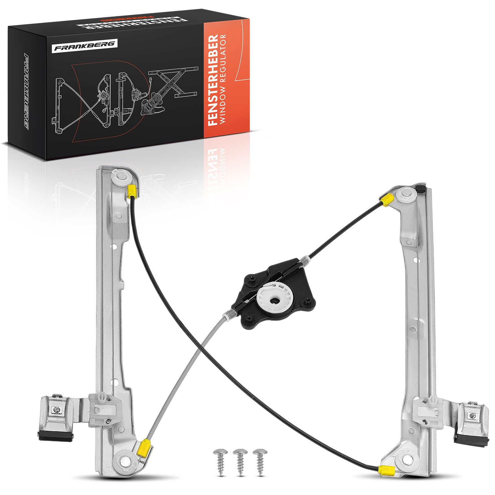 Frankberg Elevalunas Mecanismo elevalunas Eléctrico sin Motor Delantero izquierdo Sin placa 4/5-Puerta Compatible con 159 939 Replace# 71740175, 350103191300