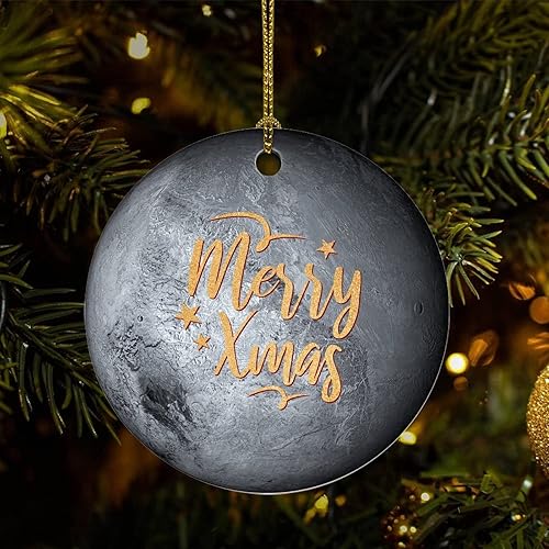 Two-Side Printed Cosmic Galactic Planet Ceramic Christmas Ornament Novelty for Family Friends Kids Star Christmas Keepsake Pendants Two-Side Printed Cosmic Galactic Planet Ceramic Christmas Ornament Novelty for Family Friends Kids Star Christmas Keepsake Pendants