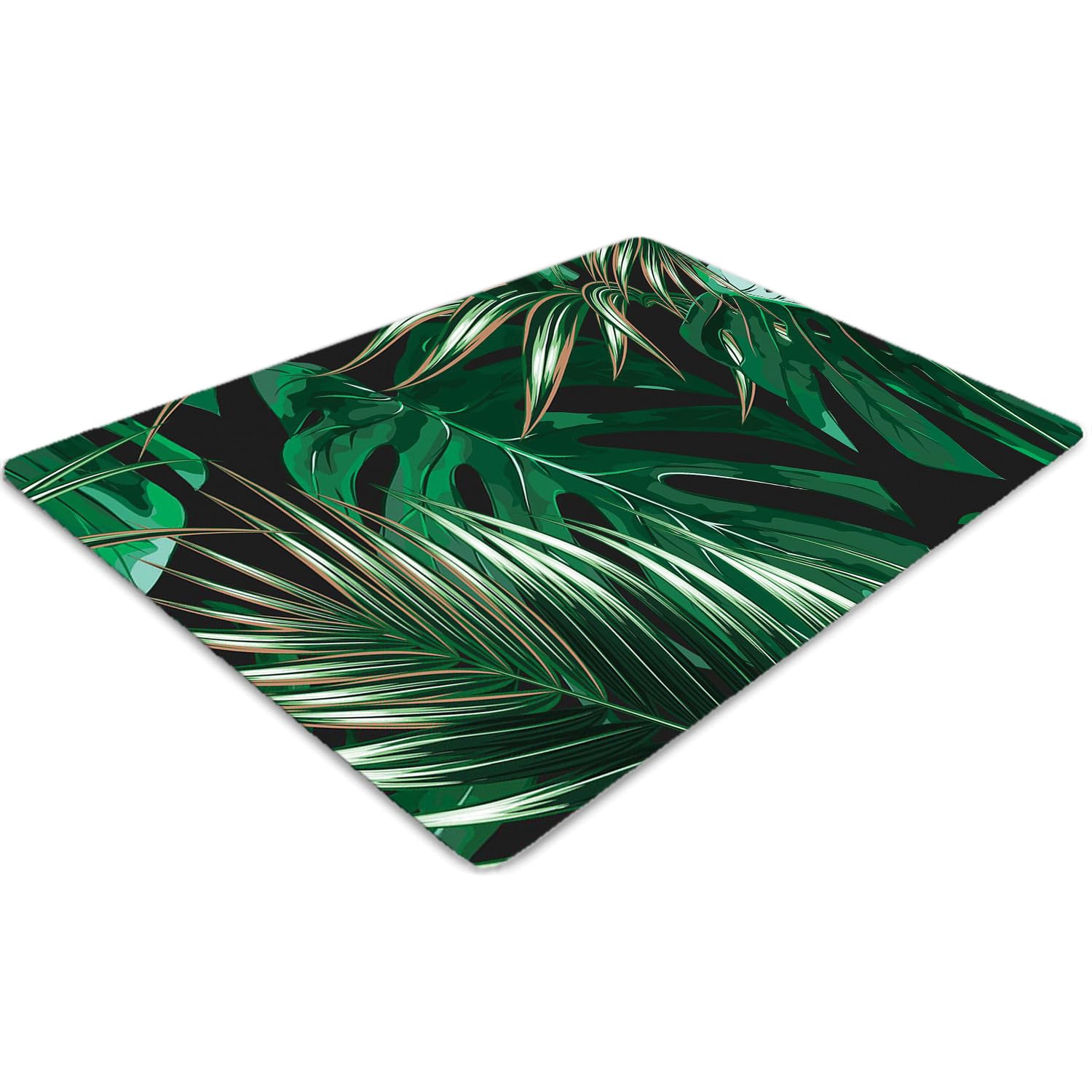 Tapis de chaise de bureau fleuri pour travailler confortablement