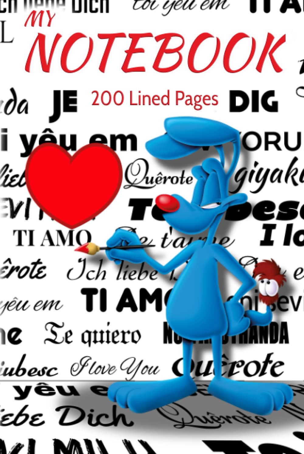 My Notebook - Love is in the air: Lined Notebook Hardcover - 6x9 Inches - 200 pages