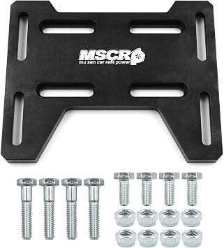 Aluminum Motor Engine Adapter Plate for Mini Bike Go Kart for Coleman 100 | For Doodlebug DB30,Compatible with Small 4 Stroke Engine for Honda, Tilloson 212, Briggs Stratton, Tecumseh