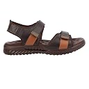 Medifeet Men's Black Double Strap Float Sandals (BROWN, numeric_10) gallery image