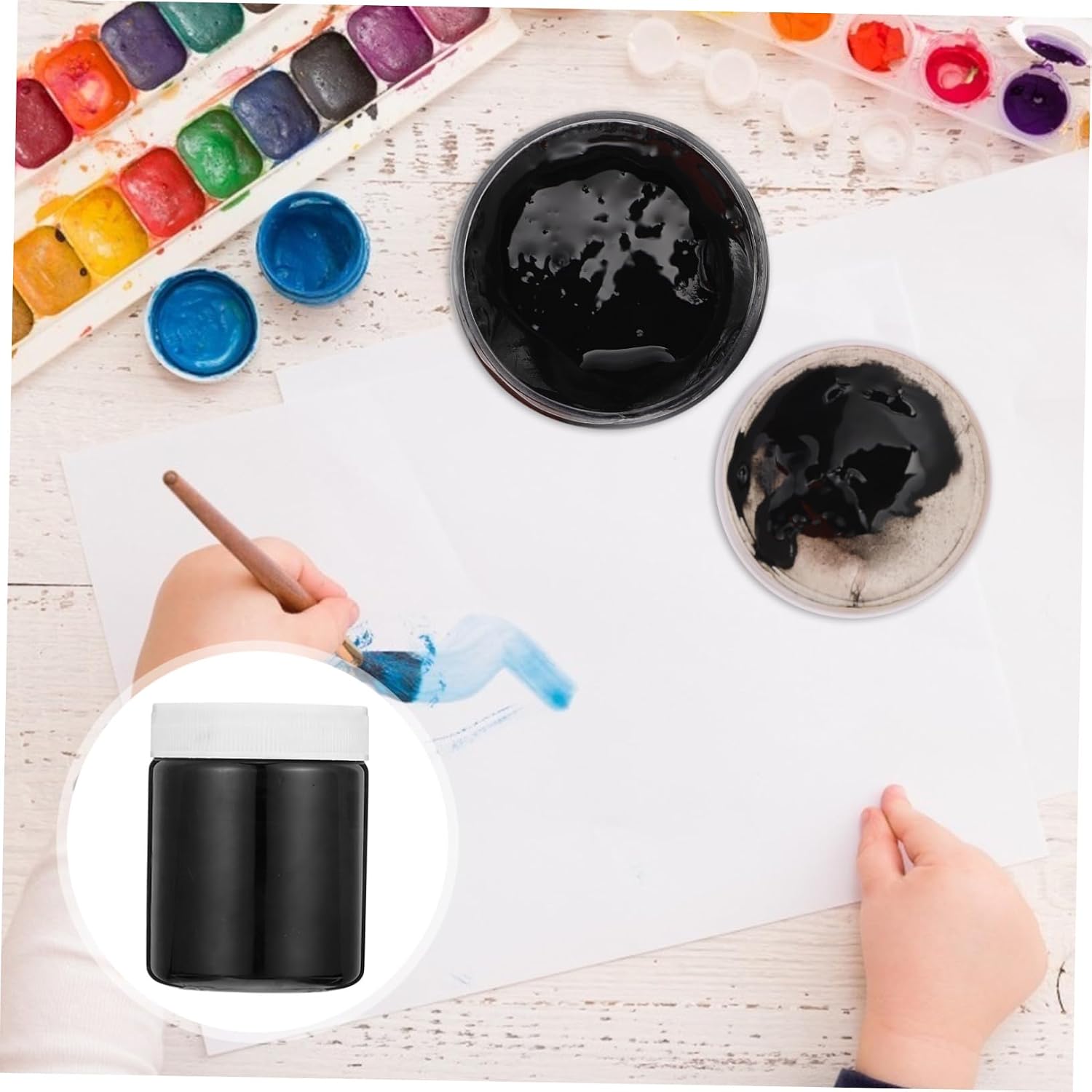 Veemoon 1Pc Water Based Printing Ink for Hand Painted Pigment for Wall Art Lightweight Portable for Students and Beginners