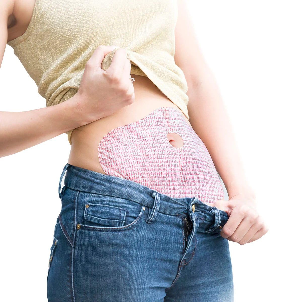 Plastry wyszczuplające brzuch, plaster odchudzający tłuszcz - naturalna formuła kofeiny zielona herbata, dyskretne kleje - antycellulitowa plaster Detox - 40 plastrów Detox
