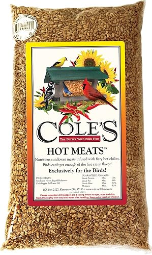 Cole's HM05 Hot Meats - Semilla de pájaro, 5 libras