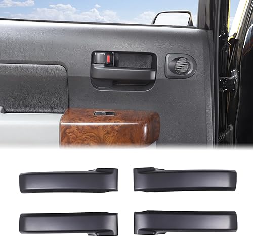 Cubierta protectora para manija de puerta trasera delantera y trasera compatible con Toyota Tundra 2007-2021Sequoia 2008-2020, 4 piezas de manijas