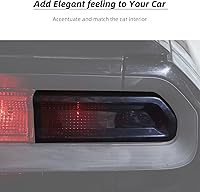 Vista 4 de Hoolcar Cubierta de la lámpara de la luz trasera, marco de guardia, decoración de marco de bisel, accesorios exteriores para Dodge Challenger