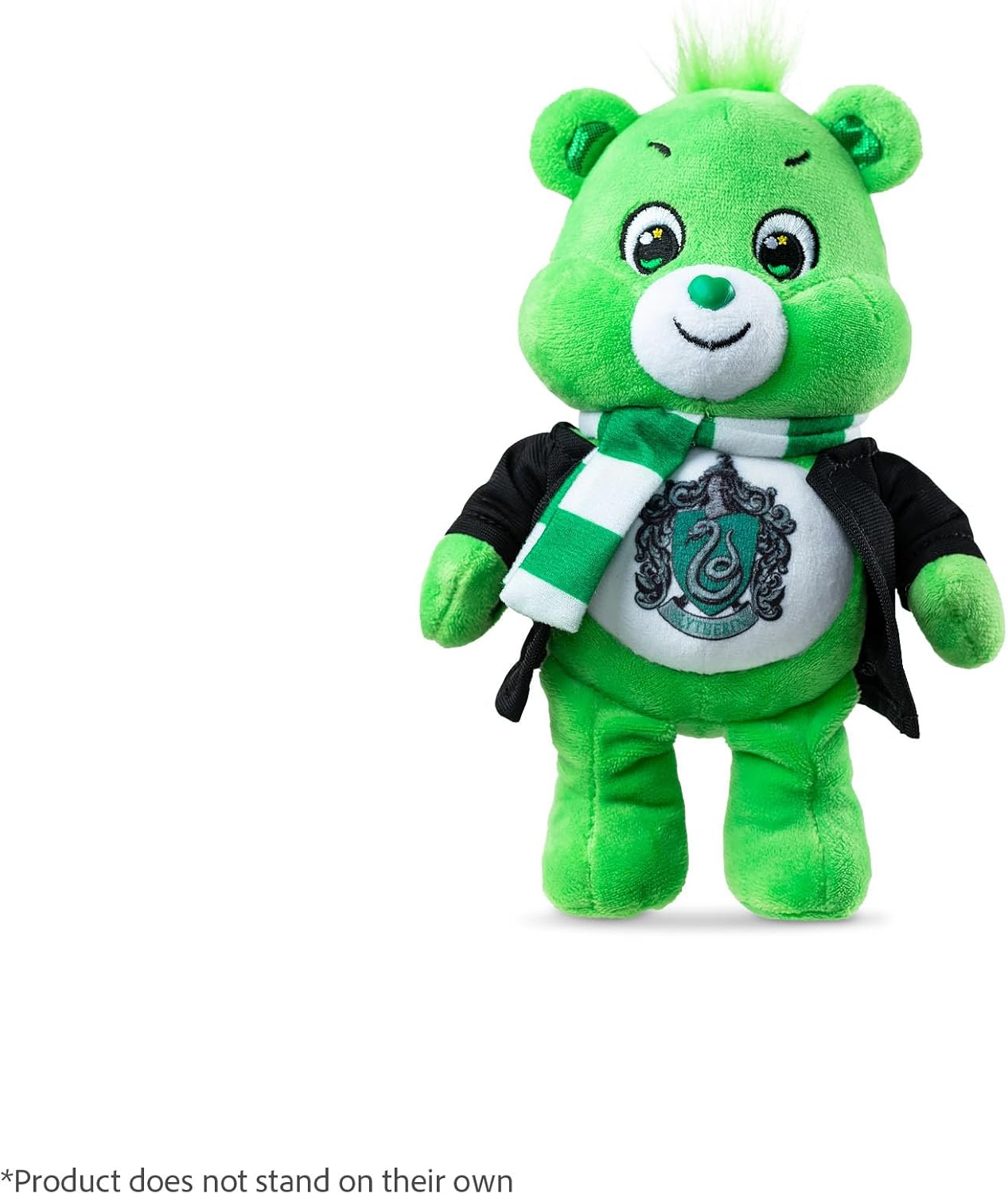 Harry Potter x Care Bears - 8 Inch Plush - Soft, Huggable Plushie, Stuffed Animal for Girls and Boys, Ages 4+, Slytherin House Good Luck Bear