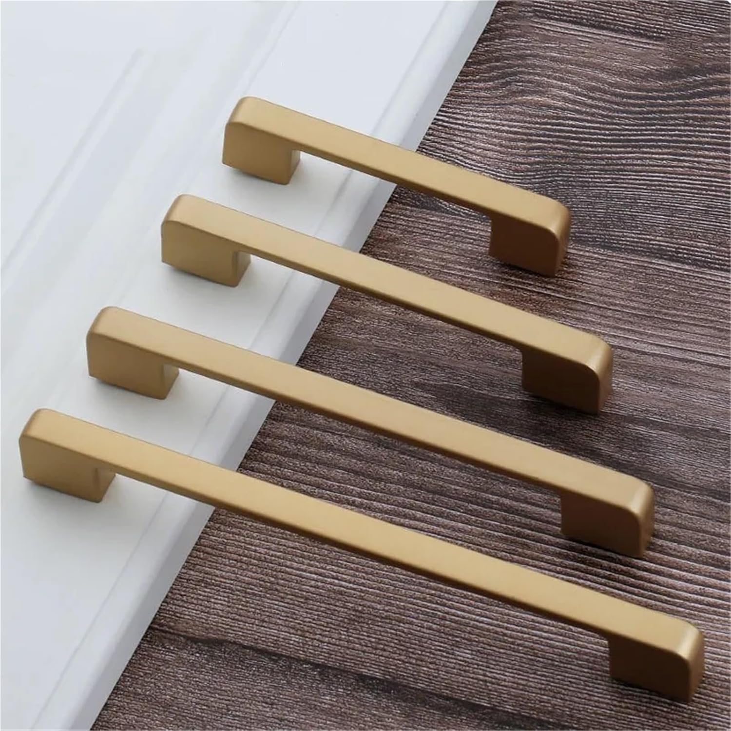 Matte Gold Furniture Door Handles Zinc Alloy Kitchen Cabinet Handles Cupboard Pulls Drawer Knobs Hardware 1Pcs(320mm)