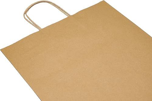 Miniatura 2 de PTP - 250 bolsas de mano para regalo, de papel, Kraft  Perfectas para cumpleaños, bodas, vacaciones y toda ocasión  Colores blanco o natural  Varios
