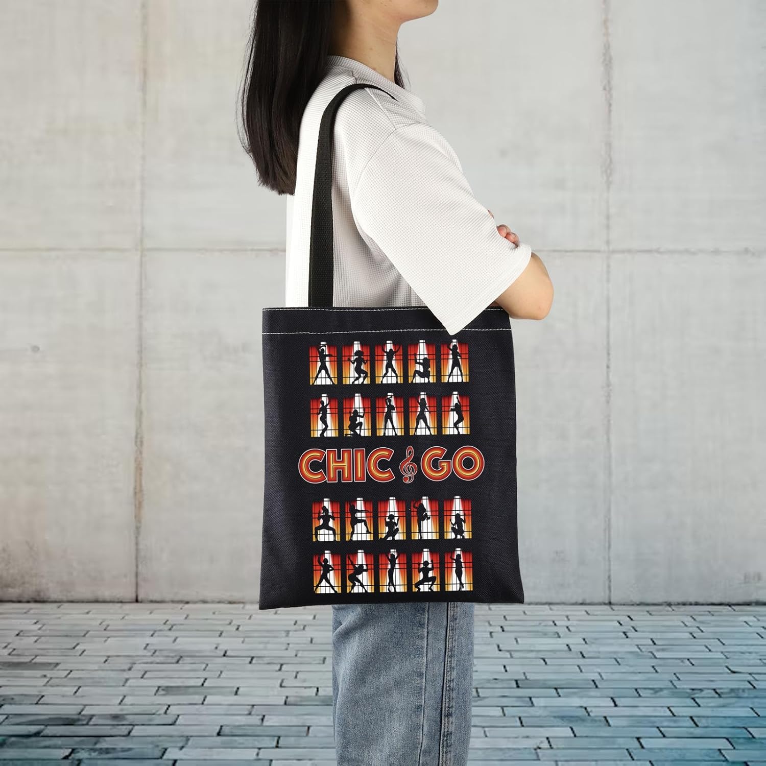 TIIMG Musical Inspired Gift Theater Nerd Musical Theater Fans Gift Tote Bag - Image 6