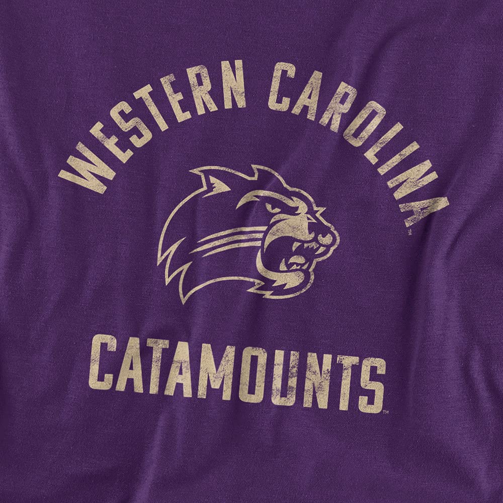Western Carolina University Official One Color Logo Unisex Adult T-Shirt, One Color Logo, X-Large