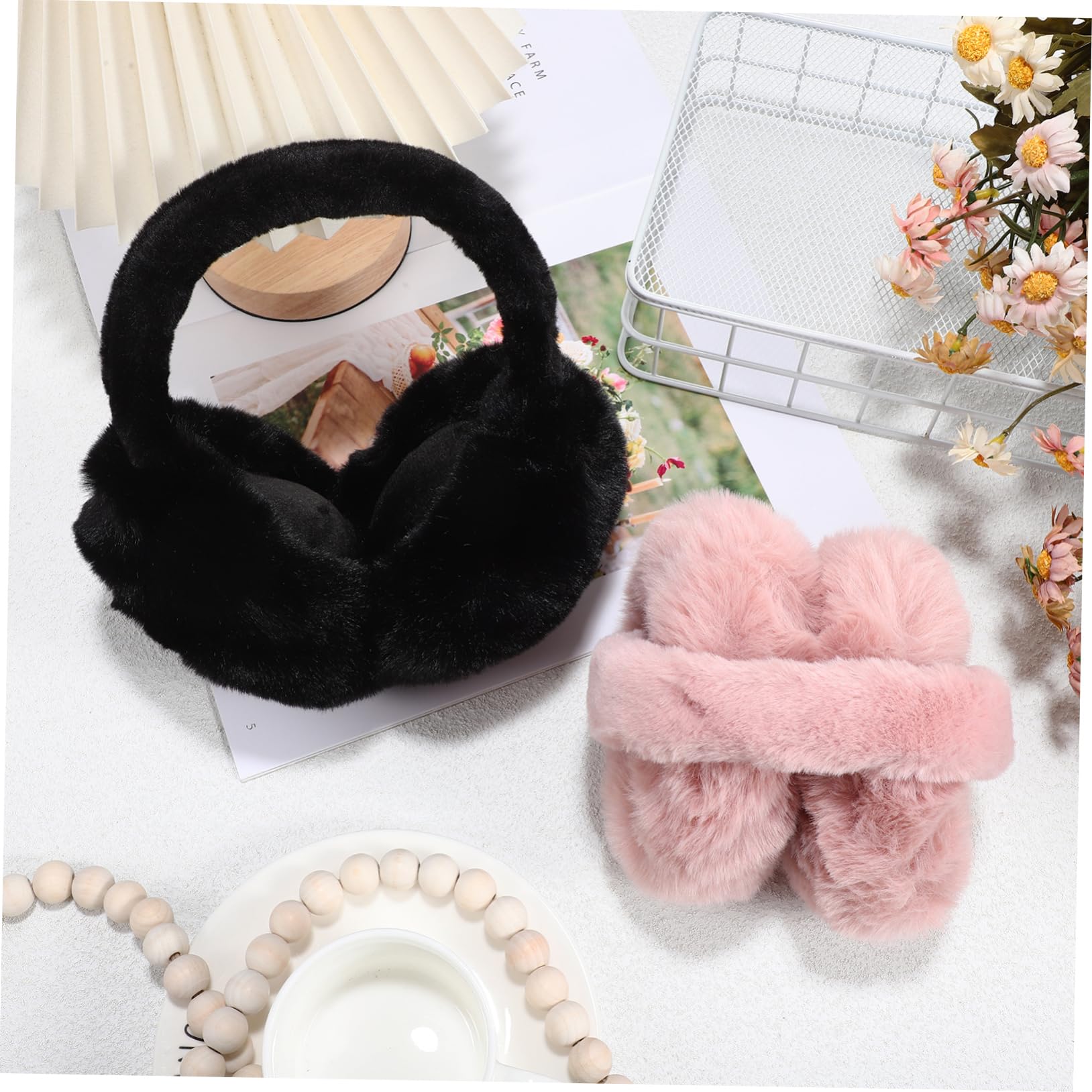 BESTYASH 8piezas Orejeras De Invierno Plegables Para Calentador De Orejas y Aislante Accesorio De Invierno y Divertido Para Esquí y Actividades