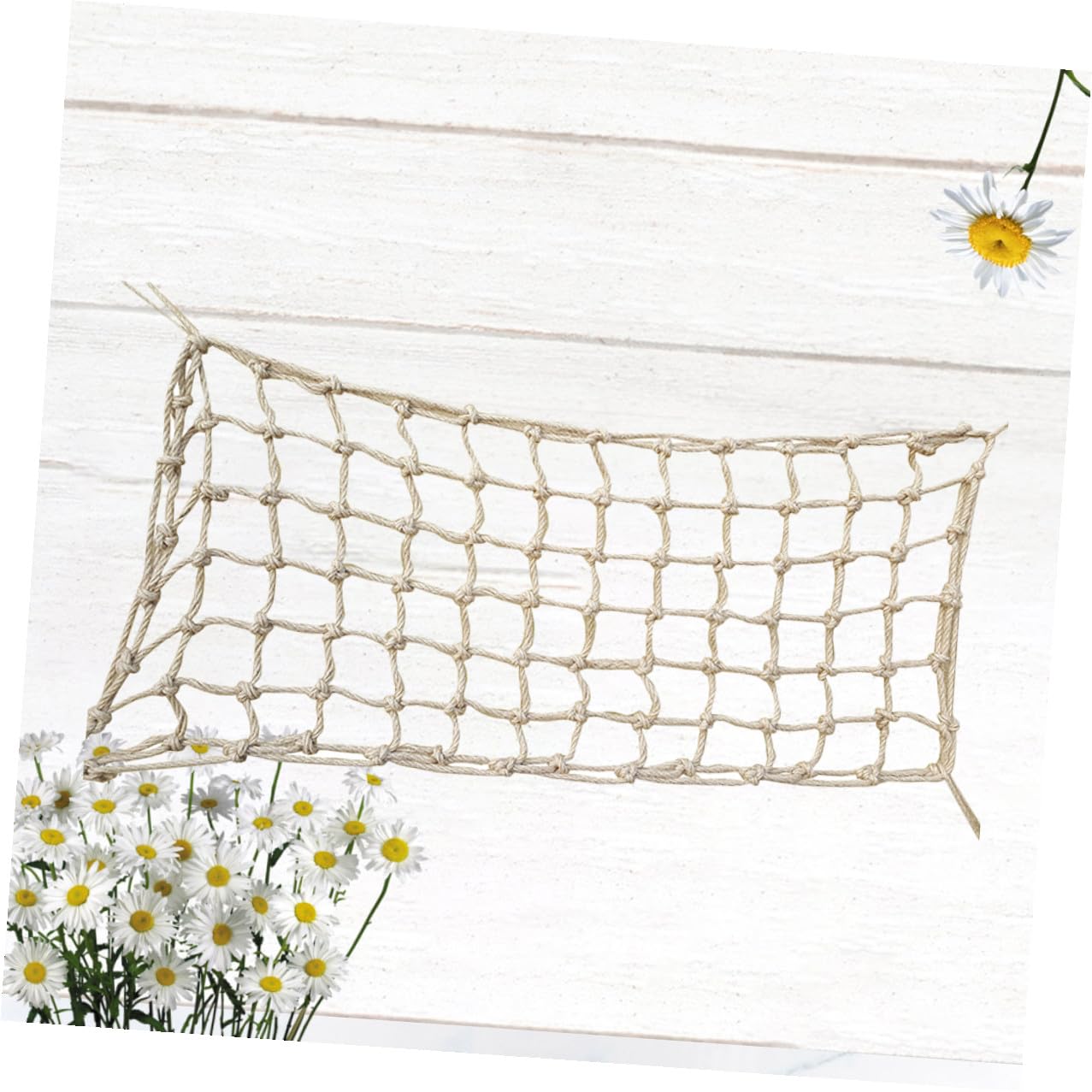 Papageienkletternetz aus Seil, Bissfest, 50x100cm | Khaki, als Hängevariante Nutzbar, für Käfig und Spielplatz, Vogelspielzeug mit Kletterseil