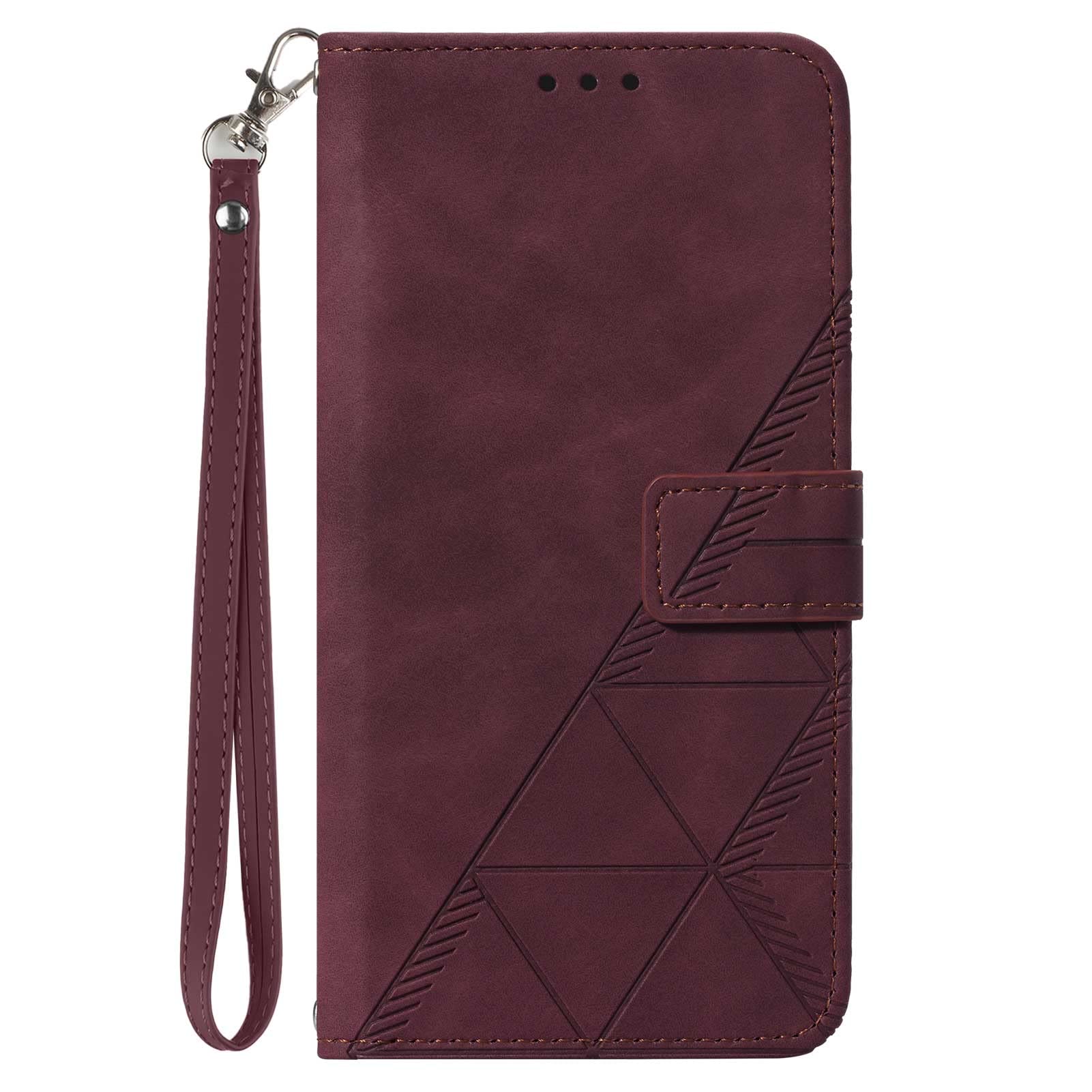 TIANCI Cover per OnePlus 9 Pro, Vintage in pelle PU di Alta Qualità Case, [Corda da Polso], Goffratura a Forma di Cuore Flip Custodia per OnePlus 9 Pro Cover-Marrone