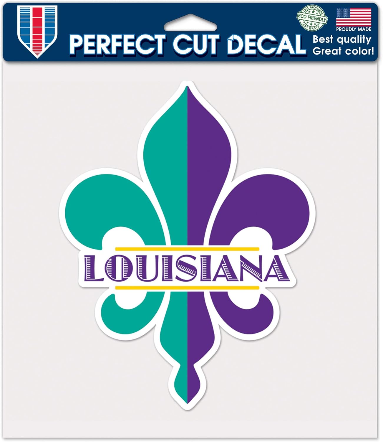 WinCraft Destination Louisiana State/Louisiana Perfect Cut Color Decal 8" x 8"State/Louisiana Perfect Cut Color Decal 8" x 8", Multi, NA