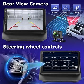 4G+64G Android 13 Car radio for Ford Fiesta 2009-2014, 9 Inch Touchscreen Radio with Wireless Carplay e Android Auto/WiFi/GPS/Bluetooth 5.0 / 32EQ / FM RDS Radio