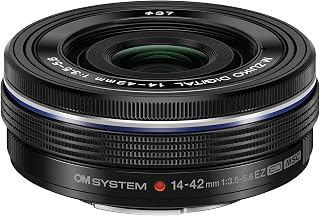 OM SYSTEM Olympus M.Zuiko Digital 14-42mm F3.5-5.6 EZ ブラック マイクロフォーサーズシステムカメラ用 コンパクト3倍ズームレンズ