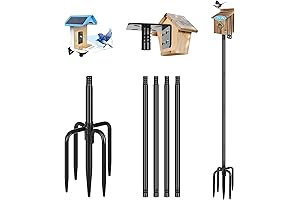 Gtongoko Smart Bird Feeder 79 Inch Birdhouse Mounting Pole