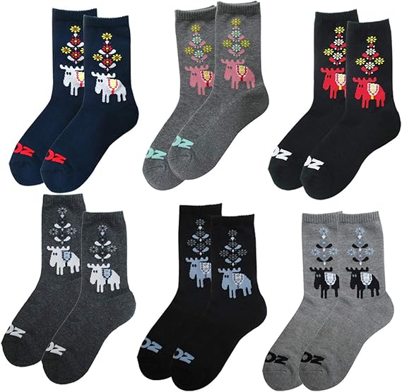 Amazon レディース靴下 クルー丈ソックス あったかパイル編み Mozモズ クルーソックス 2足セット チャコール 靴下 通販