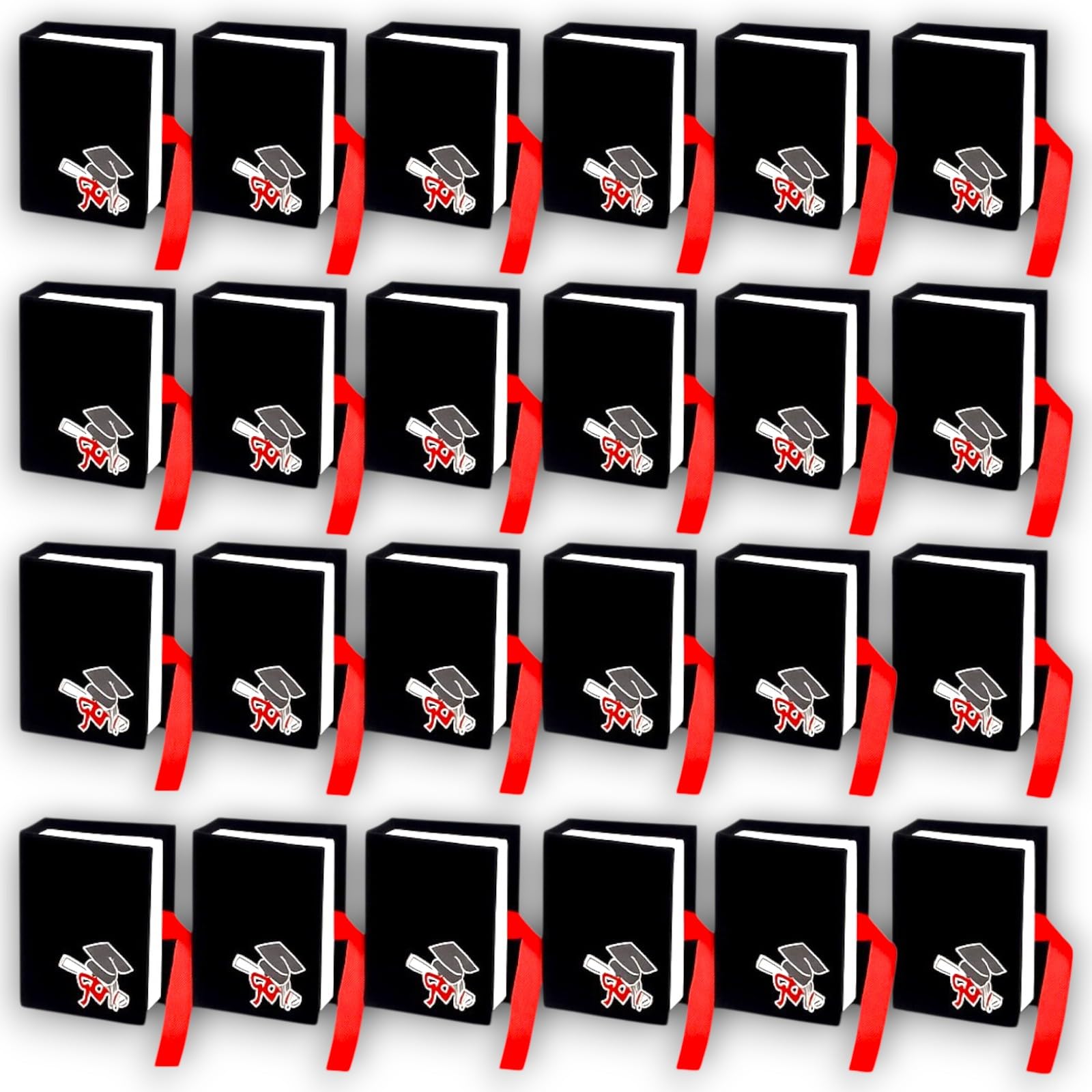12 Pezzi Bomboniera Portachiave Cappello Libro Laurea Simbolo Fortuna