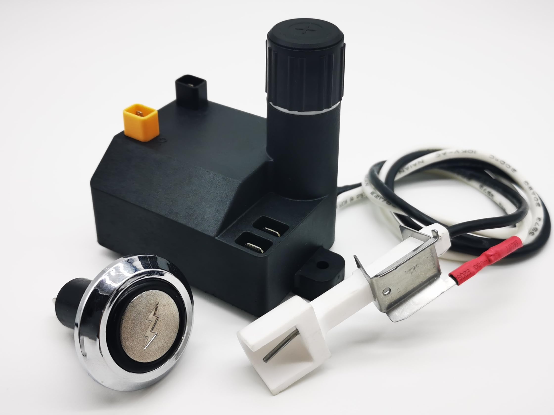 2 Outlet Gas Grill Electronic Igniter Spark Generator with Ceramic Collector Box 7642 Replacement Kit for Weber Sprirt Series, E/S 210 310, SP310(2013-newer)