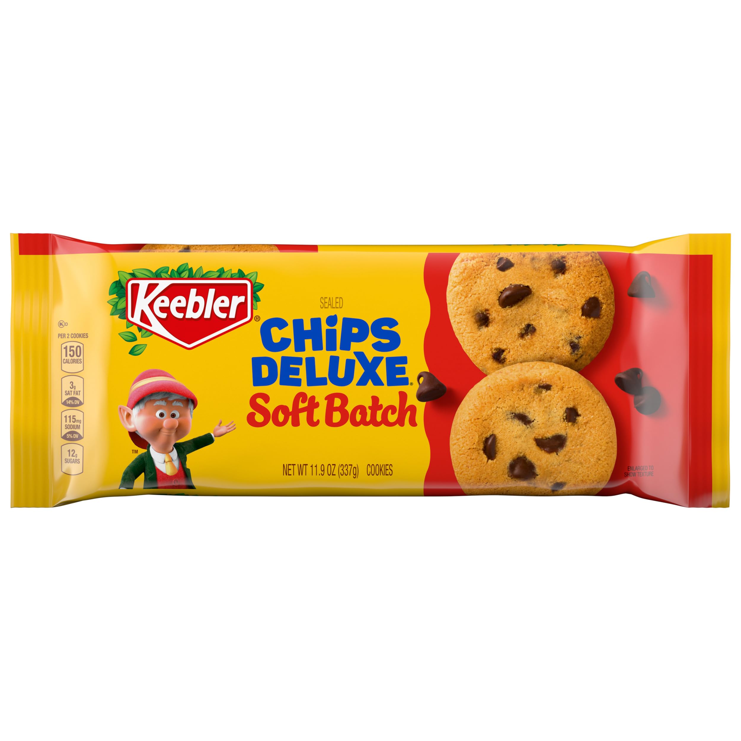 Keebler Soft Baked Chips Deluxe, Chips & Chunks Soft Cookies, 11.9 Oz